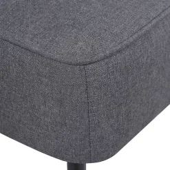 vidaXL Chaise de cocktail Gris foncé Tissu
