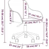 vidaXL Chaise Pivotante de Bureau Chaise d'Ordinateur Fauteuil Pivotant de Bureau Siège de Bureau Meuble de Bureau Intérieur 34487