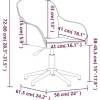 vidaXL Chaise Pivotante de Bureau Chaise d'Ordinateur Fauteuil Pivotant de Bureau Siège de Bureau Meuble de Bureau Intérieur 34486