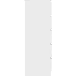 vidaXL Commode, Buffet avec 5 Tiroirs, Armoire de Rangement, Meuble de Salle de Séjour Chambre à Coucher, Moderne, Blanc 823016