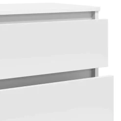 vidaXL Commode, Buffet avec 5 Tiroirs, Armoire de Rangement, Meuble de Salle de Séjour Chambre à Coucher, Moderne, Blanc 823016