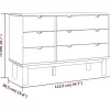 vidaXL Commode OTTA 111x42x73,5 cm Bois de pin massif 348585