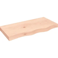 vidaXL Comptoir de salle de bain 80x40x6 cm bois massif non traité 3156022