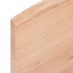 vidaXL Comptoir de salle de bain marron clair 100x50x2 cm bois traité 3156131