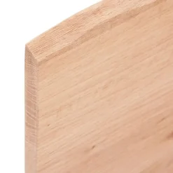 vidaXL Comptoir de salle de bain marron clair 100x60x2 cm bois traité 3156134