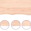 vidaXL Comptoir de salle de bain 60x60x4 cm bois massif non traité 3156015