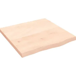 vidaXL Comptoir de salle de bain 60x60x4 cm bois massif non traité 3156015