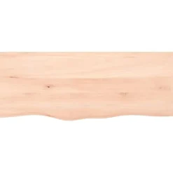 vidaXL Comptoir de salle de bain 100x40x4 cm bois massif non traité 3156033