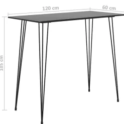 vidaXL Ensemble de Bar 5 pcs Mobilier de Bistrot Meubles de Pub Table et Chaises de Bar Ensemble de Comptoir Restaurant 3057376