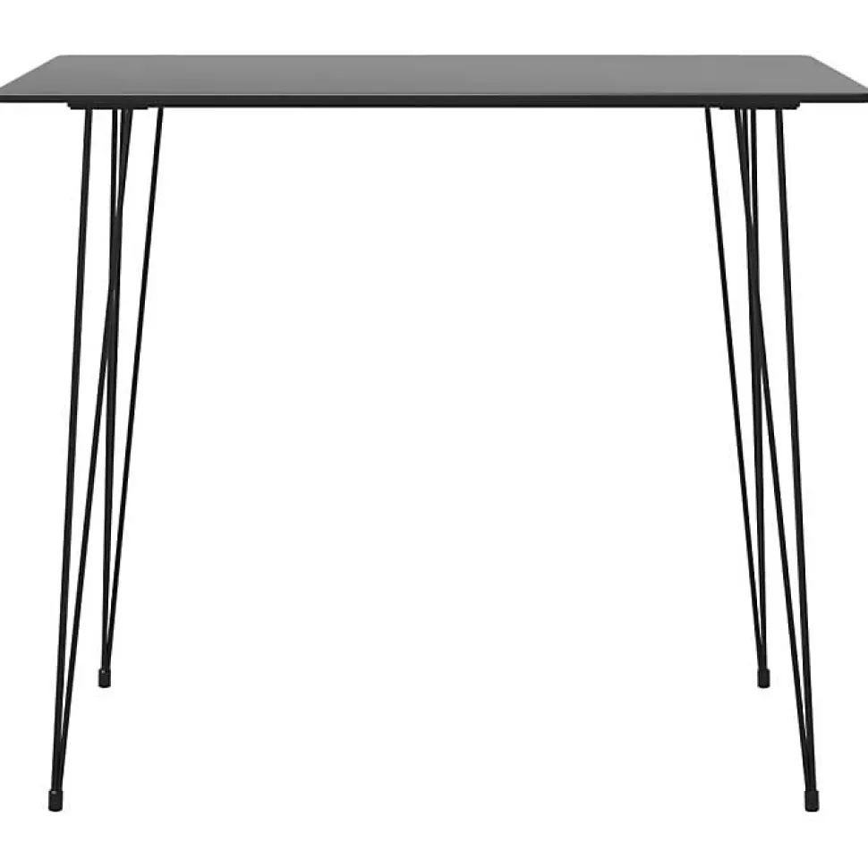 vidaXL Ensemble de bar 3 pcs Noir