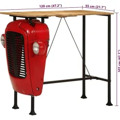 vidaXL Ensemble de bar 5 pcs bois de manguier massif, ensemble de pub, ensemble de meubles, tabouret de bar en bois, 4009369