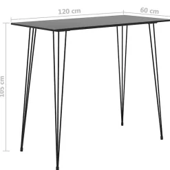 vidaXL Ensemble de Bar 5 pcs Mobilier de Bistrot Meubles de Pub Table et Chaises de Bar Ensemble de Comptoir Restaurant 3057375