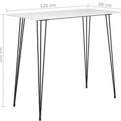 vidaXL Ensemble de Bar 5 pcs Mobilier de Bistrot Meubles de Pub Table et Chaises de Bar Ensemble de Comptoir Restaurant 3057404