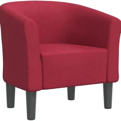 vidaXL Fauteuil Cabriolet, Chaise avec Accoudoirs, Canapé avec Dossier, Siège Rembourré, Meuble de Salon Chambre Bureau, 356427
