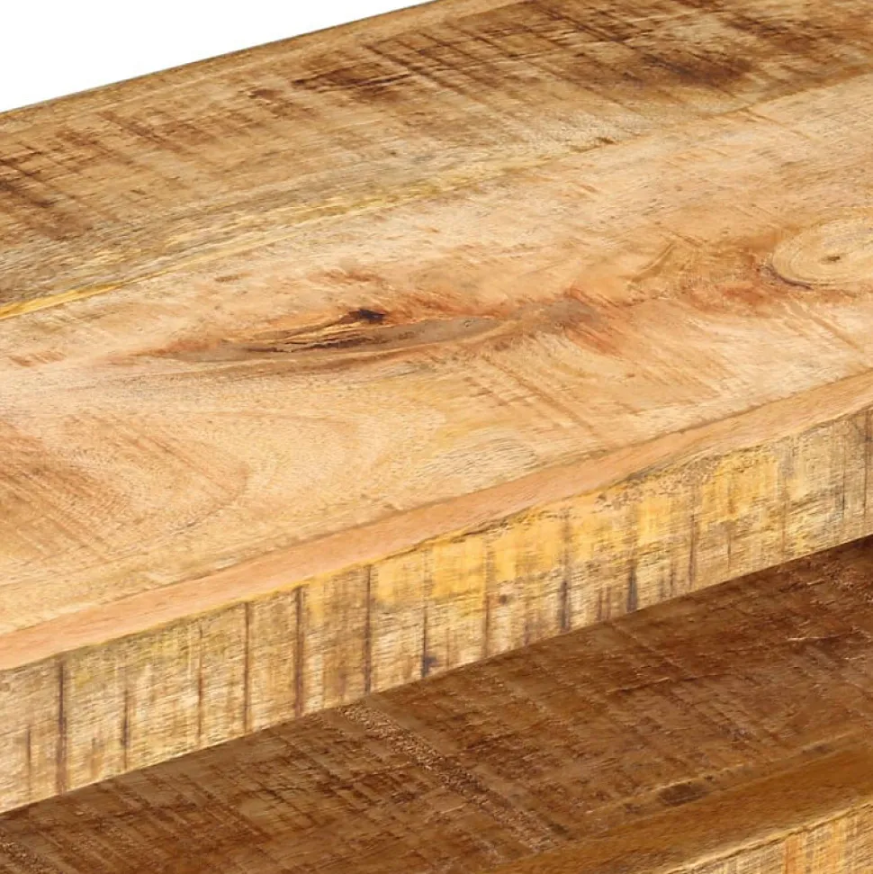 vidaXL Meuble TV 110 x 30 x 40 cm Bois massif de manguier