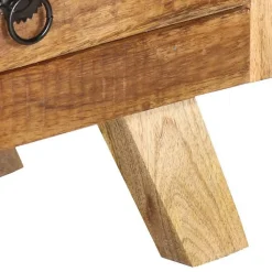 vidaXL Meuble TV 110 x 30 x 40 cm Bois massif de manguier