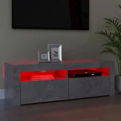 vidaXL Meuble TV avec Lumières LED, Armoire de Télévision, Meuble Télé de Salon, Armoire Basse Salle de Séjour Intérieur, 804314