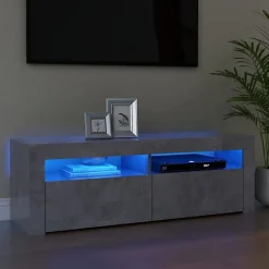 vidaXL Meuble TV avec Lumières LED, Armoire de Télévision, Meuble Télé de Salon, Armoire Basse Salle de Séjour Intérieur, 804314