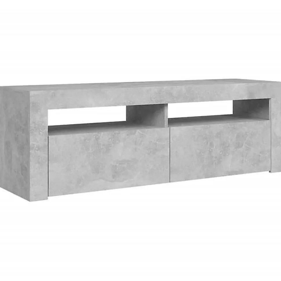 vidaXL Meuble TV avec Lumières LED, Armoire de Télévision, Meuble Télé de Salon, Armoire Basse Salle de Séjour Intérieur, 804314