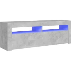 vidaXL Meuble TV avec Lumières LED, Armoire de Télévision, Meuble Télé de Salon, Armoire Basse Salle de Séjour Intérieur, 804314