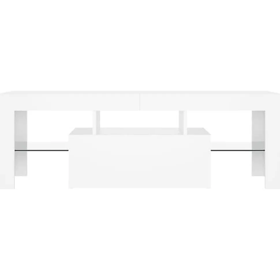 vidaXL Meuble TV avec Lumières LED, Armoire de Télévision, Meuble Télé de Salon, Armoire Basse Salle de Séjour Intérieur, 804346