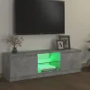 vidaXL Meuble TV avec Lumières LED, Armoire de Télévision, Meuble Télé de Salon, Armoire Basse Salle de Séjour Intérieur, 804287
