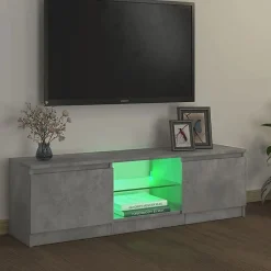 vidaXL Meuble TV avec Lumières LED, Armoire de Télévision, Meuble Télé de Salon, Armoire Basse Salle de Séjour Intérieur, 804287