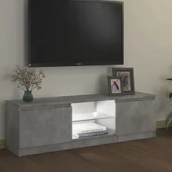 vidaXL Meuble TV avec Lumières LED, Armoire de Télévision, Meuble Télé de Salon, Armoire Basse Salle de Séjour Intérieur, 804287