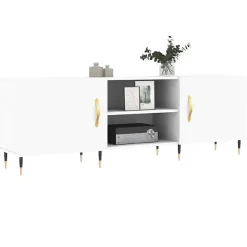 vidaXL Meuble TV blanc 150x30x50 cm bois d'ingénierie 829076
