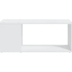 vidaXL Meuble TV Blanc 80x24x32 cm Aggloméré