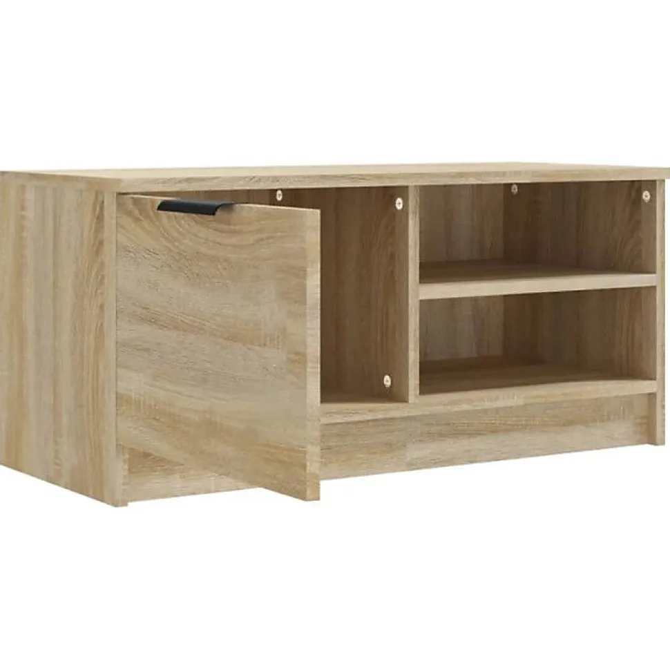 vidaXL Meuble TV Chêne sonoma 80x35x36,5 cm Bois d'ingénierie 811472
