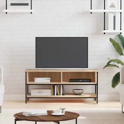 vidaXL Meuble TV chêne sonoma 100x35x45 cm bois d'ingénierie 832784