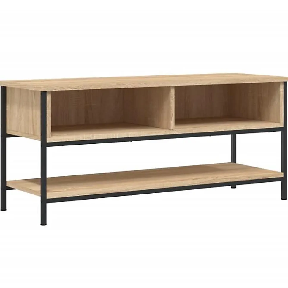 vidaXL Meuble TV chêne sonoma 100x35x45 cm bois d'ingénierie 832784