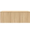 vidaXL Meuble TV Chêne sonoma 80x34x30 cm Aggloméré