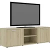 vidaXL Meuble TV Chêne sonoma 120x34x37 cm Aggloméré