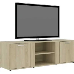vidaXL Meuble TV Chêne sonoma 120x34x37 cm Aggloméré