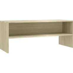 vidaXL Meuble TV Chêne sonoma 100 x 40 x 40 cm Aggloméré