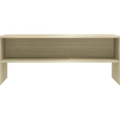 vidaXL Meuble TV Chêne sonoma 100 x 40 x 40 cm Aggloméré