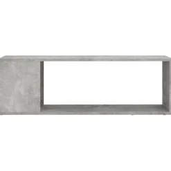 vidaXL Meuble TV Gris béton 100x24x32 cm Aggloméré