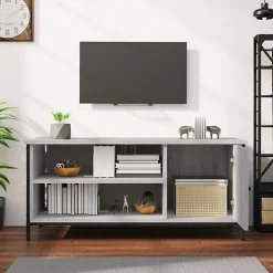 vidaXL Meuble TV sonoma gris 100x40x45 cm bois d'ingénierie 826303