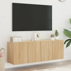 vidaXL Meubles TV muraux 2 pcs chêne sonoma 60x30x41 cm 836943