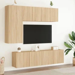 vidaXL Meubles TV muraux 2 pcs chêne sonoma 60x30x41 cm 836943
