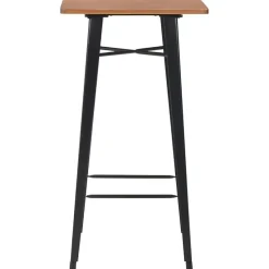 vidaXL Mobilier de bar 3 pcs Acier Noir