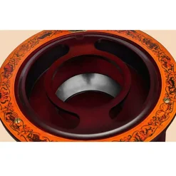 vidaXL Support de vin sous forme de globe Bois d'eucalyptus 60774