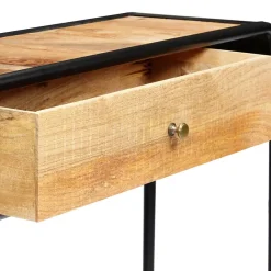 vidaXL Table console 118 x 30 x 75 cm Bois de manguier massif