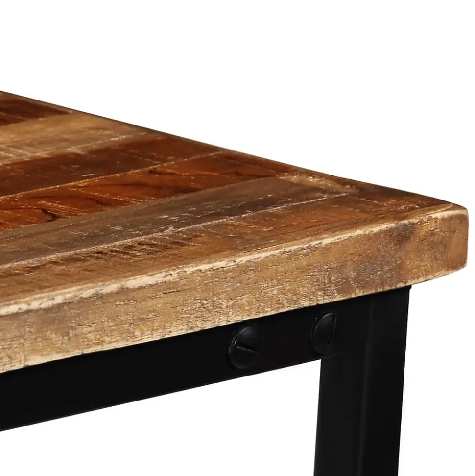 vidaXL Table console Teck recyclé massif 90 x 30 x 76 cm