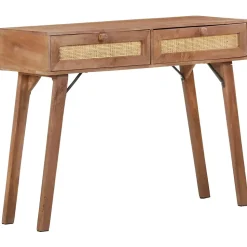 vidaXL Table console 100x35x76 cm Bois de manguier massif