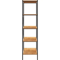 VidaXL étagère à 5 niveaux Noir et chêne 80x40x163 cm 336348