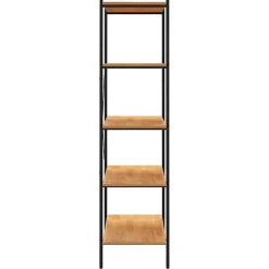 VidaXL étagère à 5 niveaux Noir et chêne 80x40x163 cm 336348