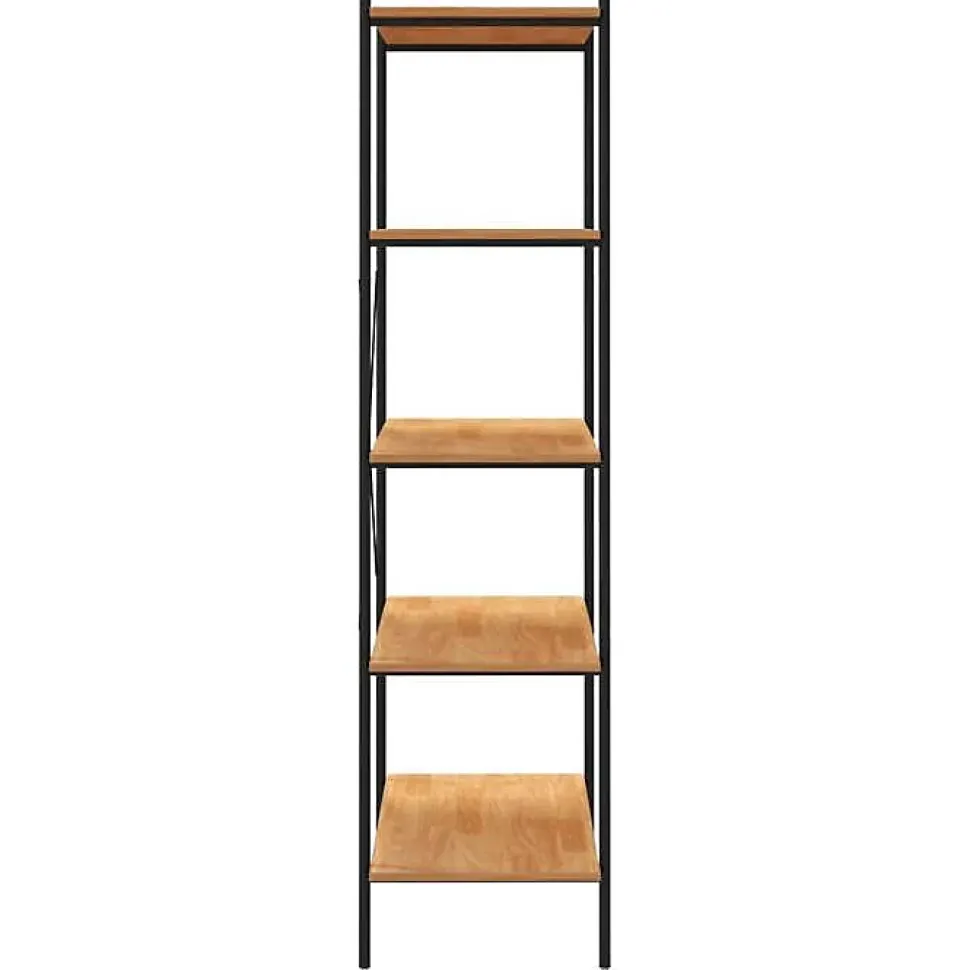 VidaXL étagère à 5 niveaux Noir et chêne 80x40x163 cm 336348